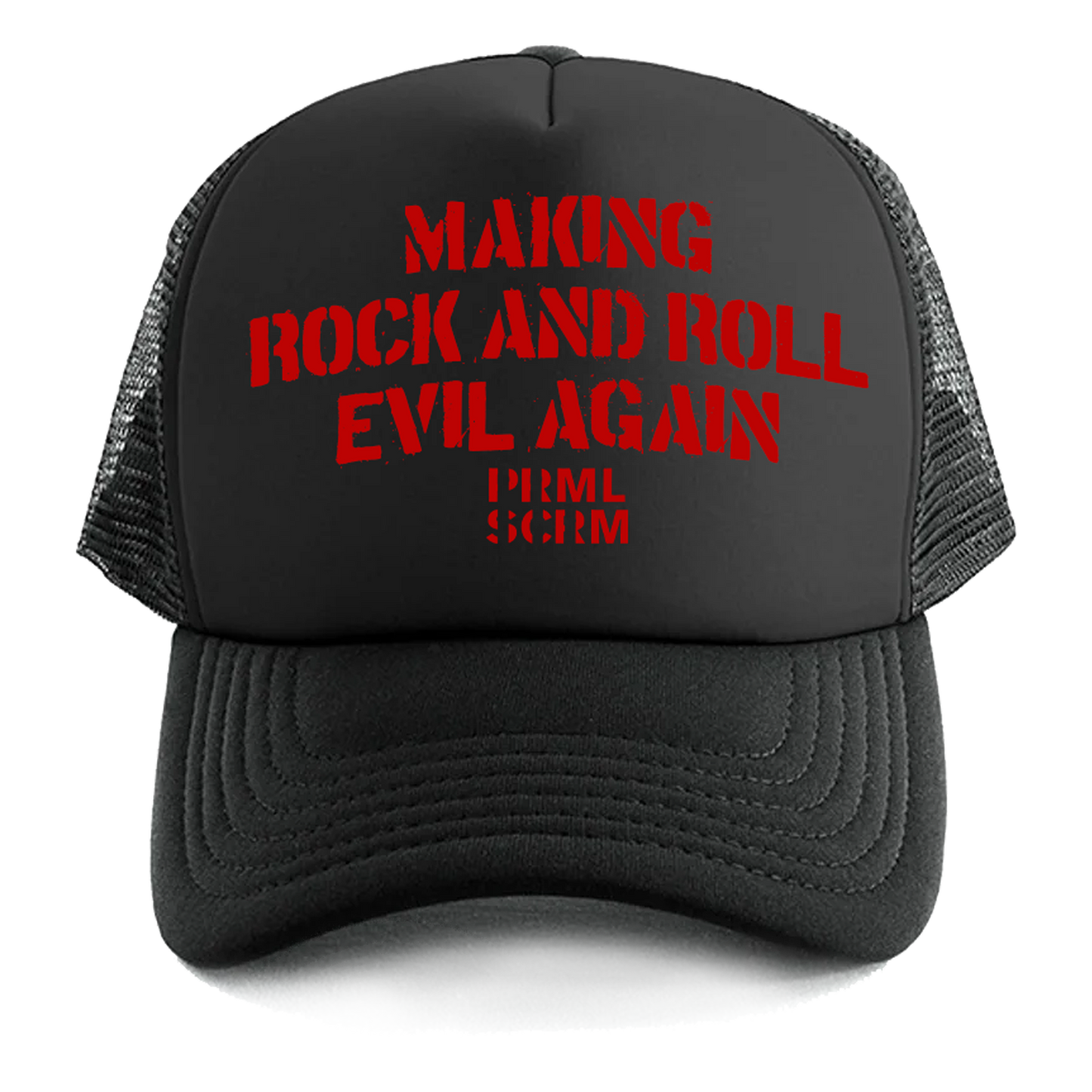 Rock and Roll Evil Trucker Hat