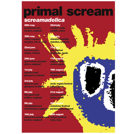 Screamadelica Tour Poster
