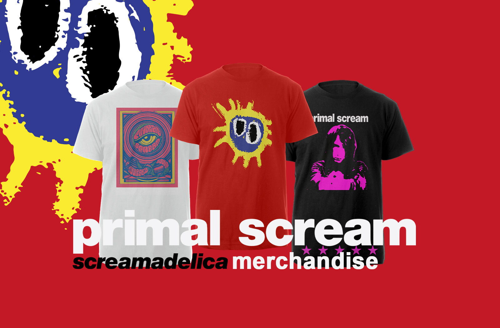 Screamadelica t hot sale shirt red